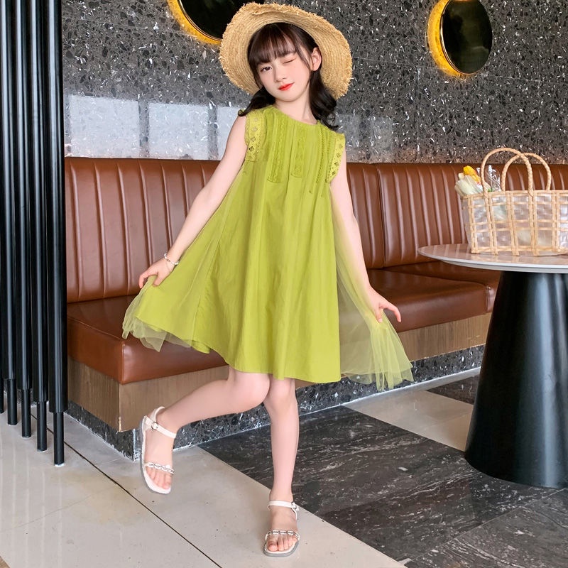 Đầm Mùa Hè 2023 Mỏng Phong Cách Hợp Thời Trang Cho Bé Gái