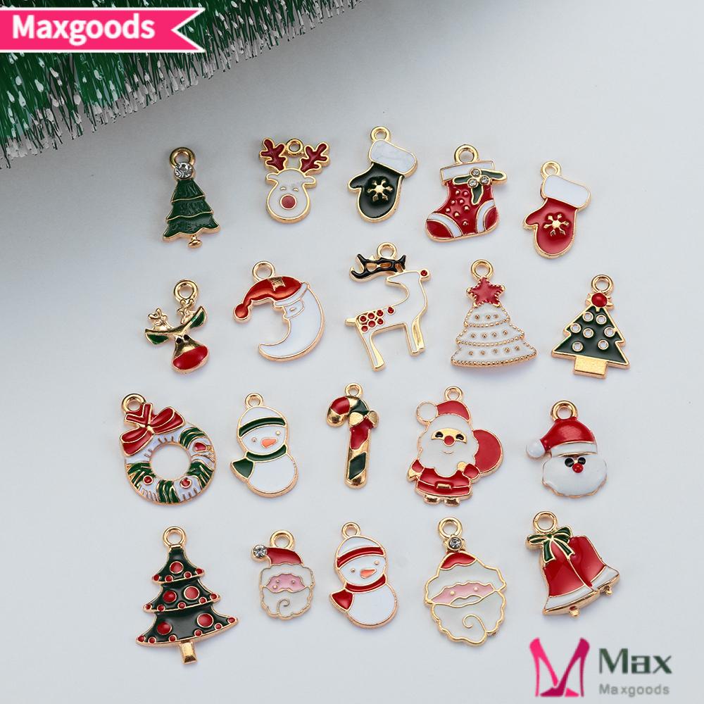 Set 20 Phụ Kiện Trang Trí Tóc Phong Cách Giáng Sinh Thời Trang DIY