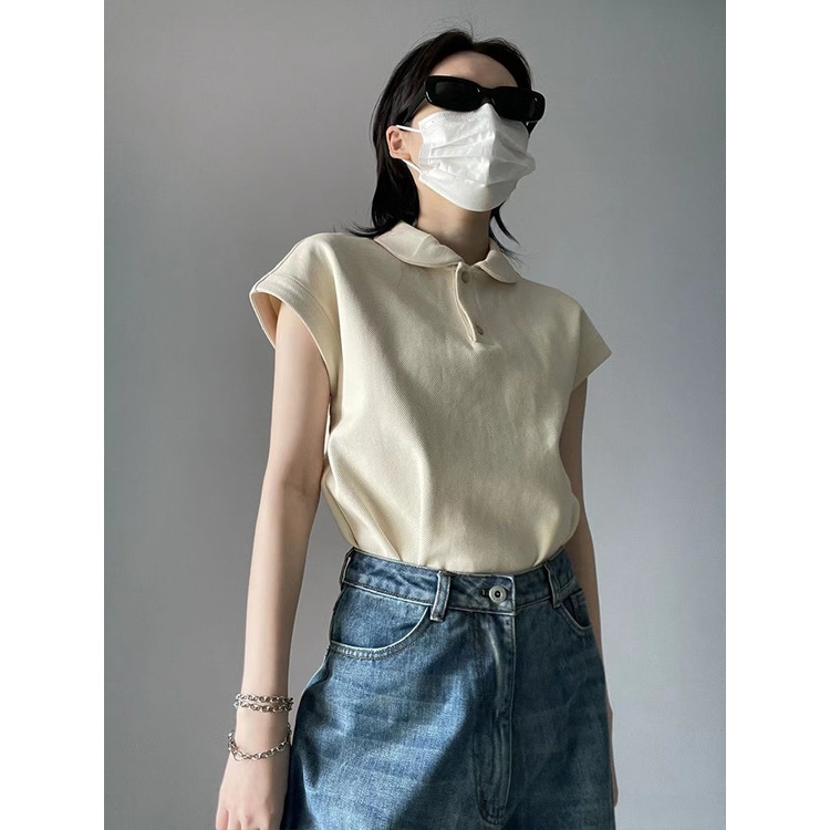 Áo baby tee Thun croptop polo Ngắn Tay Dáng Rộng Thời Trang Mùa Hè Phong Cách Nhật Bản Dành Cho Nữ