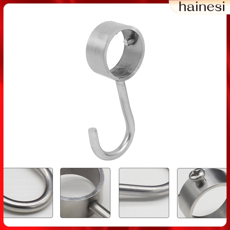 Bộ 4 Móc Treo Rèm Cửa Bằng Thép Không Gỉ Hình Tròn