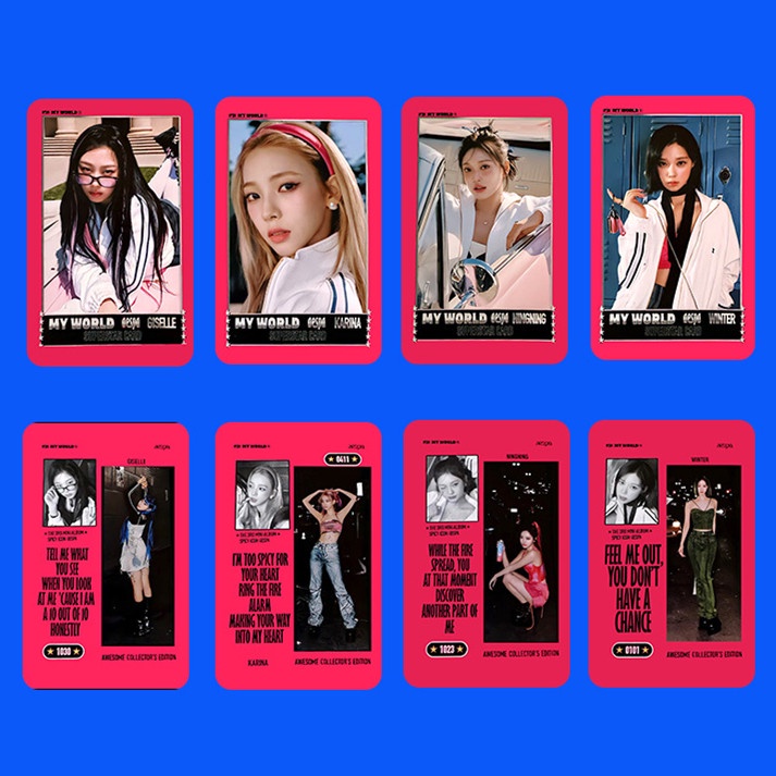 Set 4 Tấm Ảnh Lomo Card Nhóm Nhạc Kpop AM WM MK