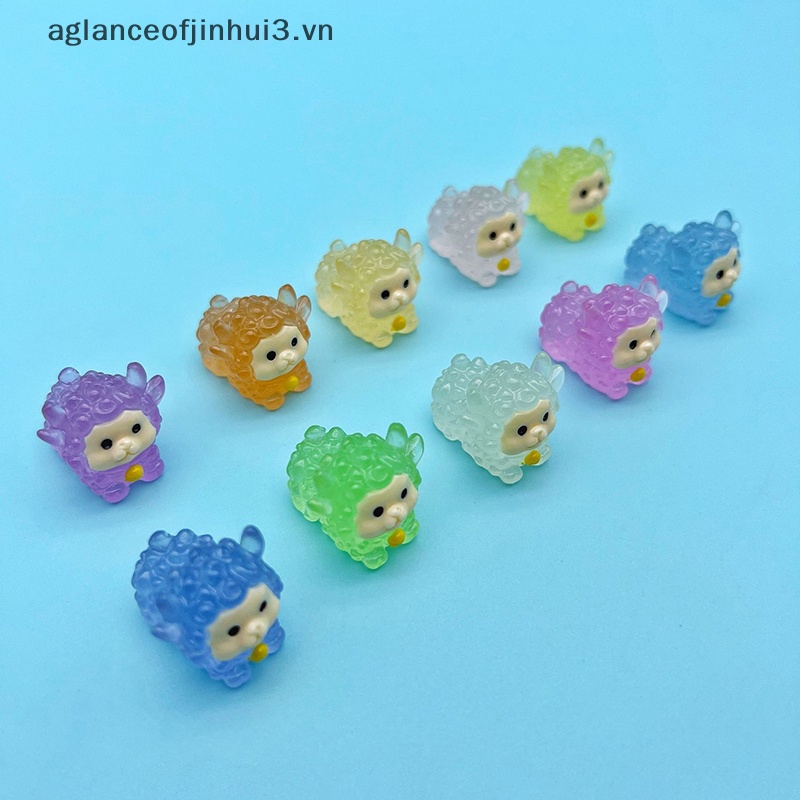 Set 2 Đồ trang trí Chú Cừu Dạ Quang Dễ Thương Dùng Trang Trí