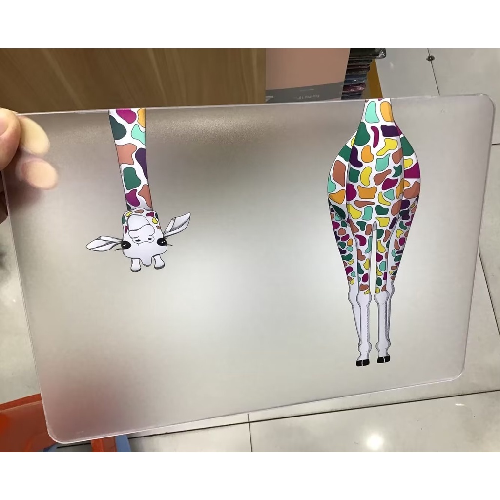 Ốp Máy Tính Bảng Nhám Trong Suốt Họa Tiết Mèo 0.8mm Cho MacBook Air 13 / Pro 14 M2 M1 / New Pro 13.3 / Air 13.3 / 13.6 M2