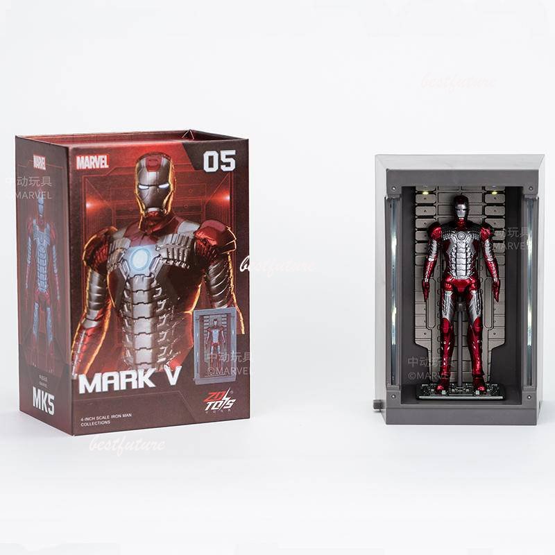 Mô Hình Nhân Vật Iron Man Mark 1, Mark 2, Mark 3-Mark 7 10cm