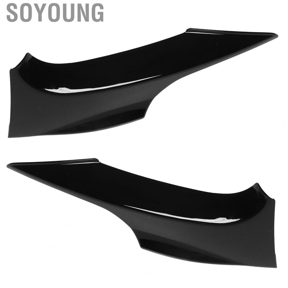 Soyoung Front Bumper Diffuser Sporty Style Lip Spoiler  Collision for 3 Series E92 E93 M Sport 2006‑2009
