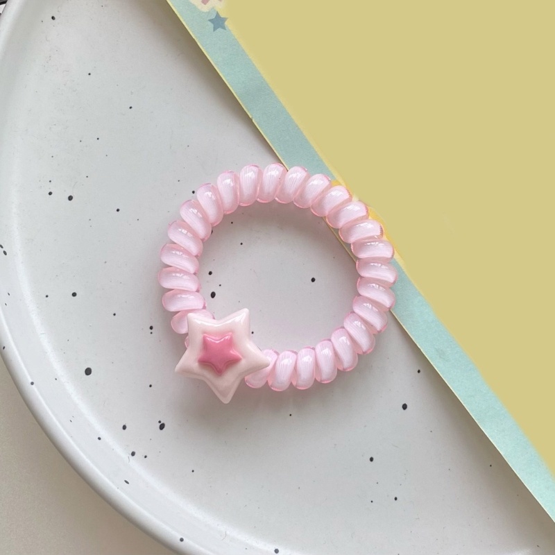 Dây Buộc Tóc Co Giãn Hình Ngôi Sao Trang Trí Tóc Đuôi Ngựa Cho Thanh Thiếu Niên