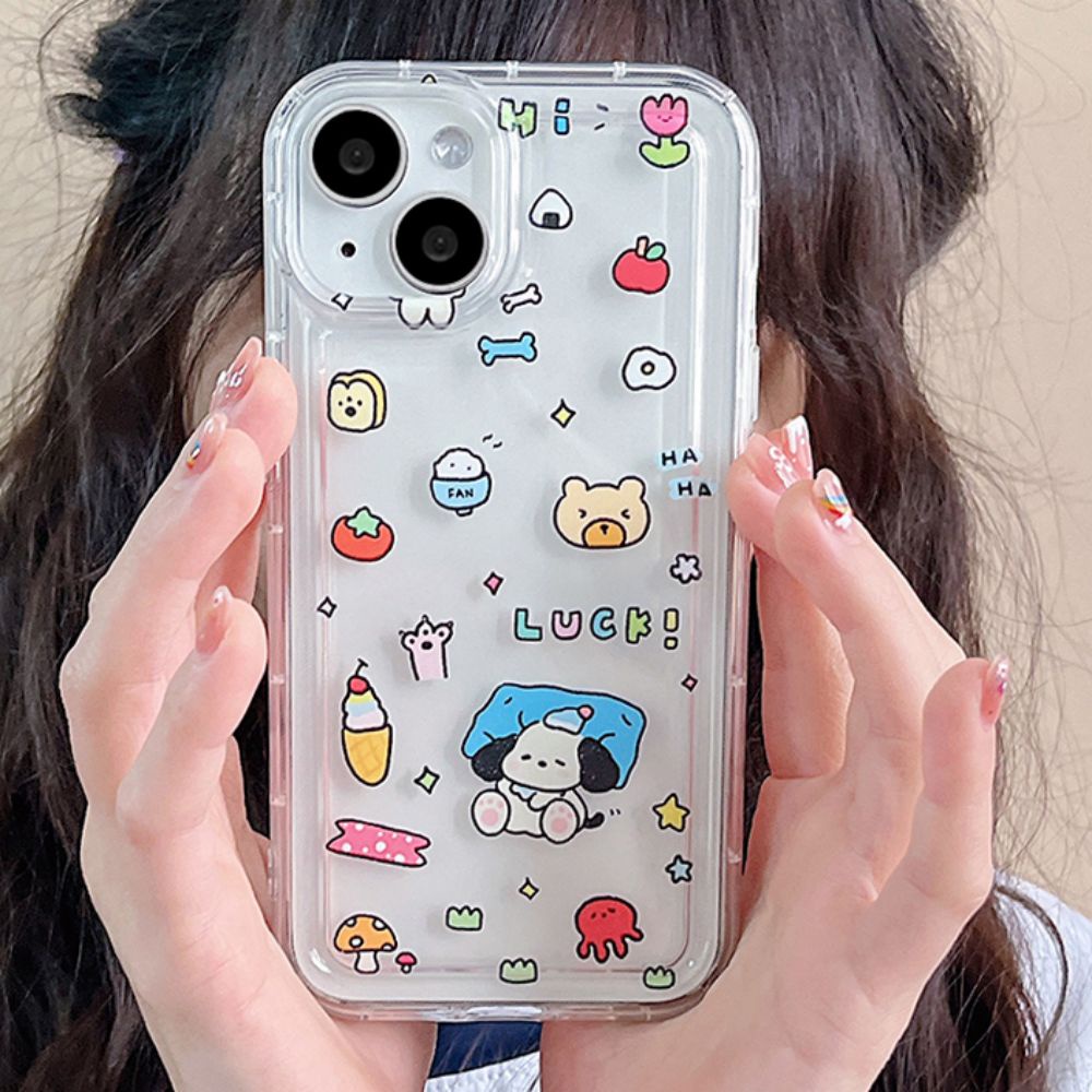 Ốp Điện Thoại TPU Mềm Có Túi Khí Chống Sốc In Hình Bánh Mì Cho IPhone 14 Pro Max 13 12 11 Pro Max XS XR 7 8 Plus