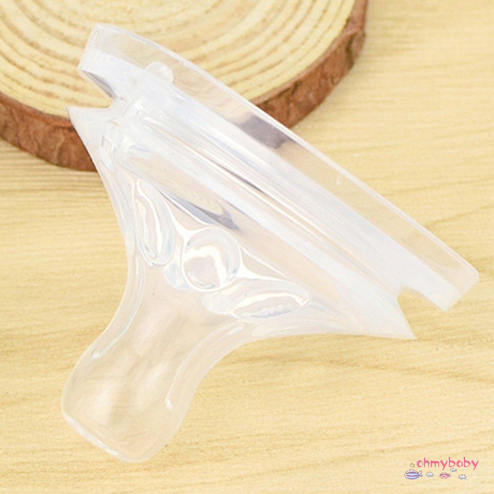 [InStock] Núm vú giả bằng silicon cho trẻ sơ sinh an toàn không độc hại Công cụ bé ăn đơn giản trong suốt mềm mại [Z/4]
