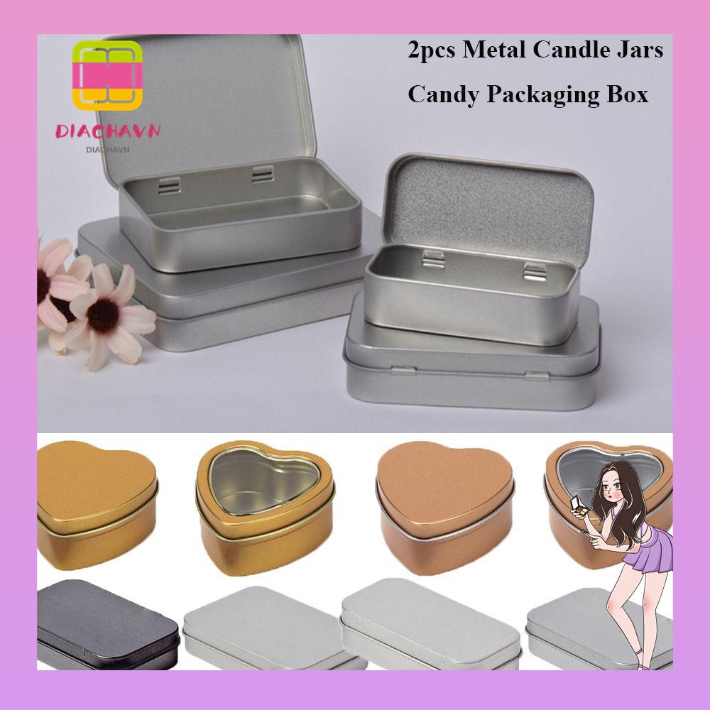 Set 2 Lọ Thiếc Nhôm Đựng Kem / Nến Tiện Dụng