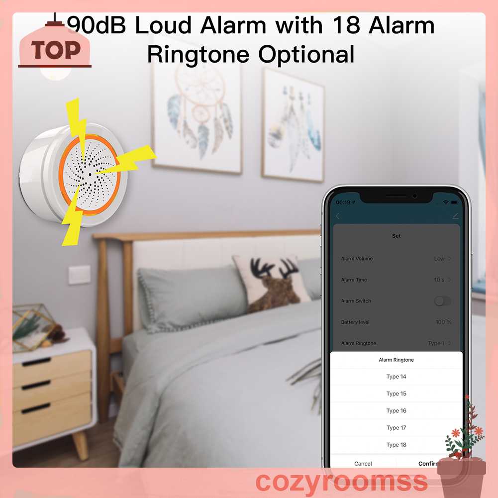 Cảm Biến Âm Thanh Không Dây Tuya ZigBee Siren WiFi Cho Cuộc Sống Thông Minh