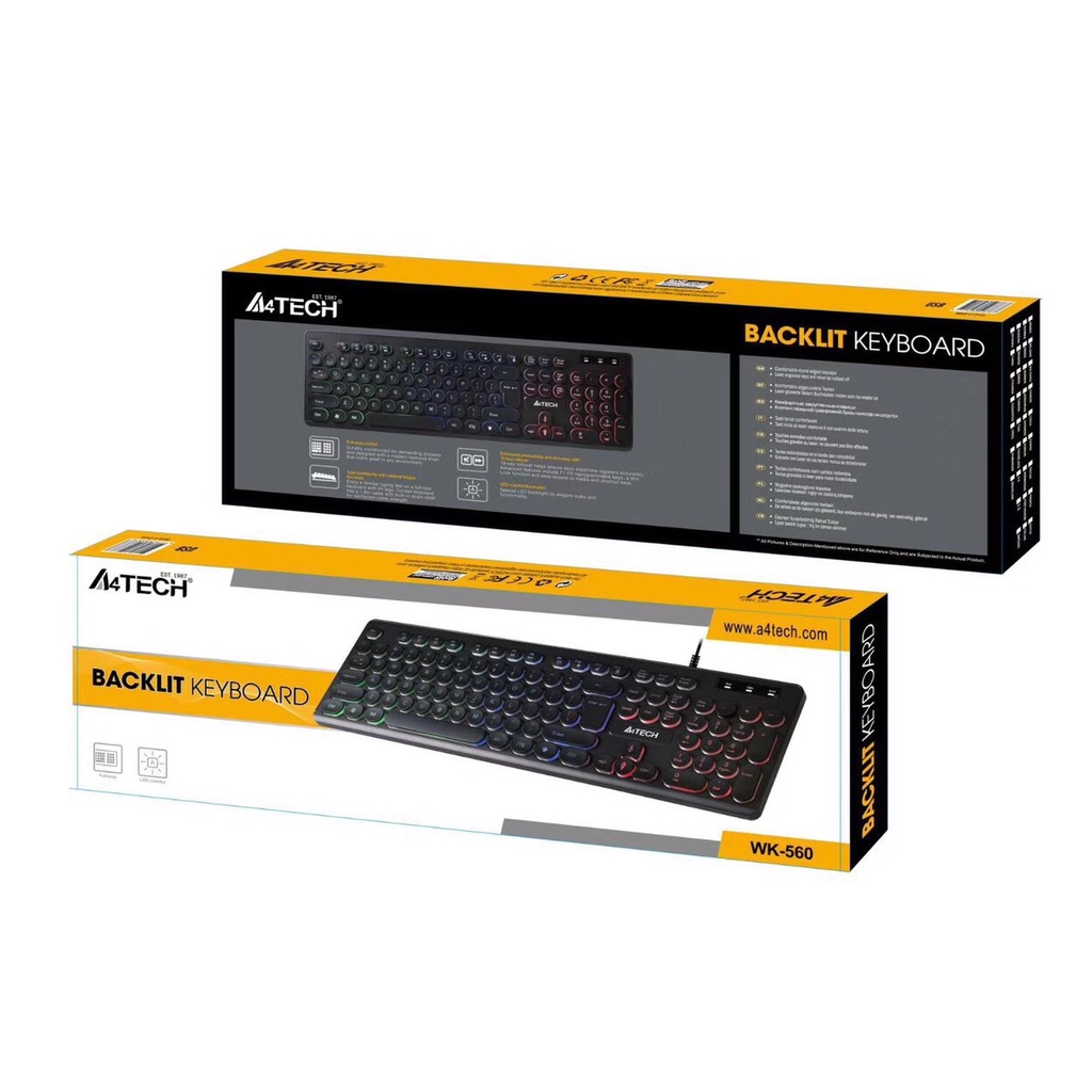 Bàn phím Keyboard A4tech WK580 led usb