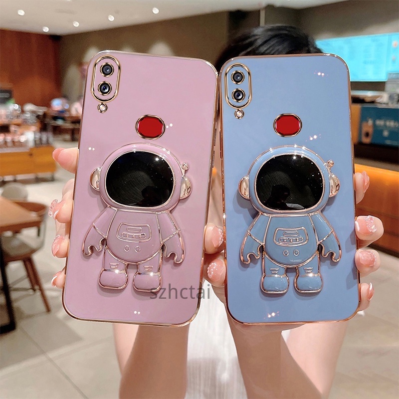 ốp lưng Samsung a10s Ốp Điện Thoại silicone Mềm Chống Sốc In Hình Phi Hành Gia Có Giá Đỡ Cho Samsung