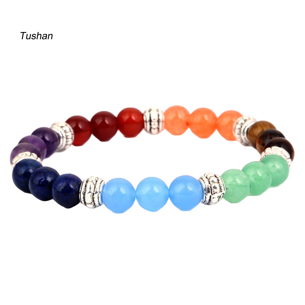 Vòng Tay Chuỗi Hạt Đá Tự Nhiên Nhiều Màu Thời Trang Cho Nam Và Nữ