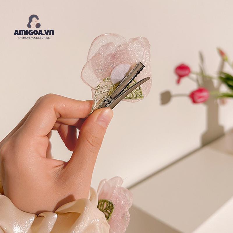 ✨✨Kẹp Tóc Hình Hoa Hồng Xinh Xắn Phong Cách Hàn Quốc