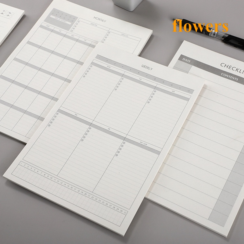 Lịch 40 Trang Tự kỷ luật, kế hoạch hàng tuần, ghi âm Làm Việc, đấm trong hình thức, thời gian hàng ngày