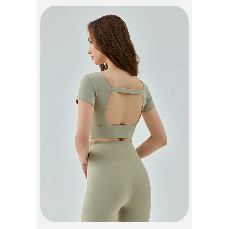 Áo bra thể thao AIRACTIVE ngắn tay lưng co giãn thời trang năng động