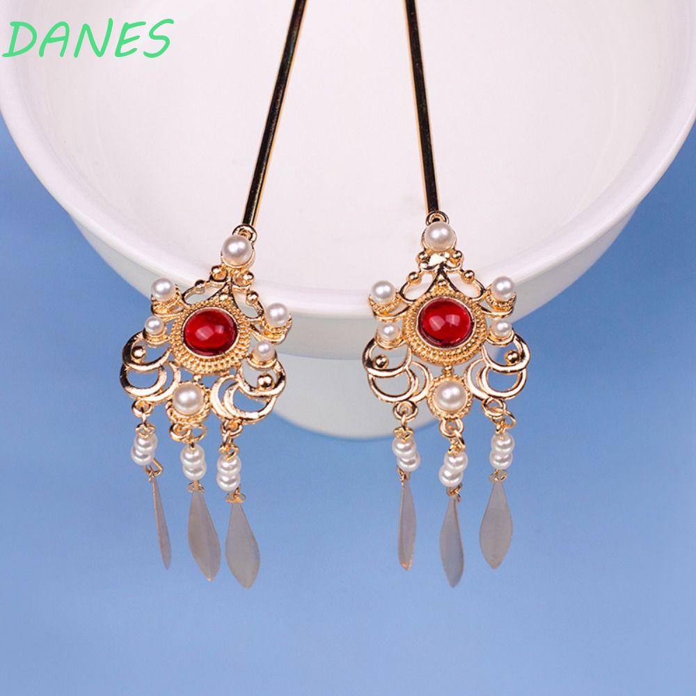 Trâm Cài Tóc Phối Dây Xích Phong Cách Hanfu Cổ Điển Cho Nữ