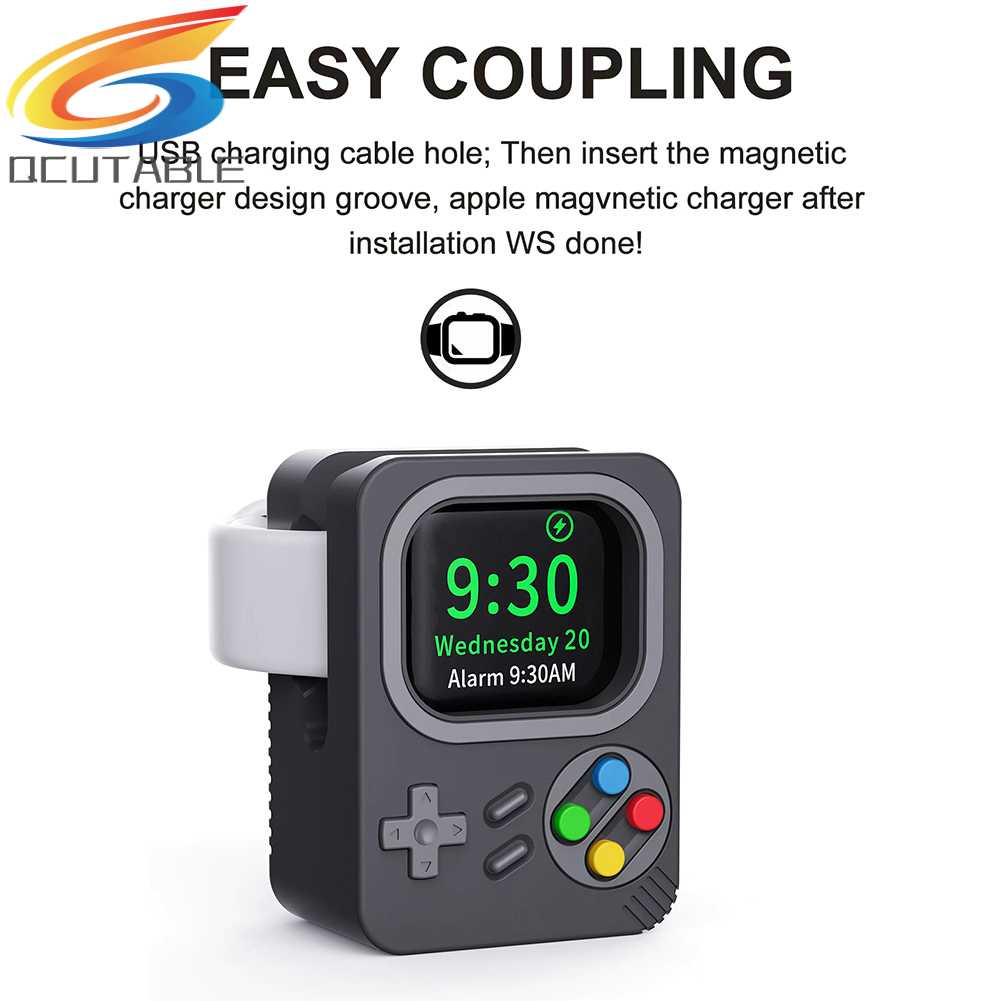 Giá Đỡ Kiêm SạC BằNg Gỗ 3D Cho ĐồNg Hồ Appie Series 8 7