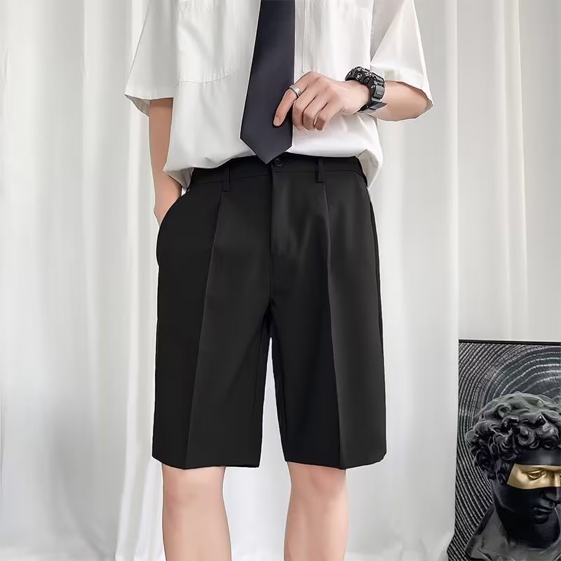 Quần Short Thể Thao Màu Đen Dáng Suông Năng Động Thời Trang Hè Cho Nam Phong Cách Hàn Quốc