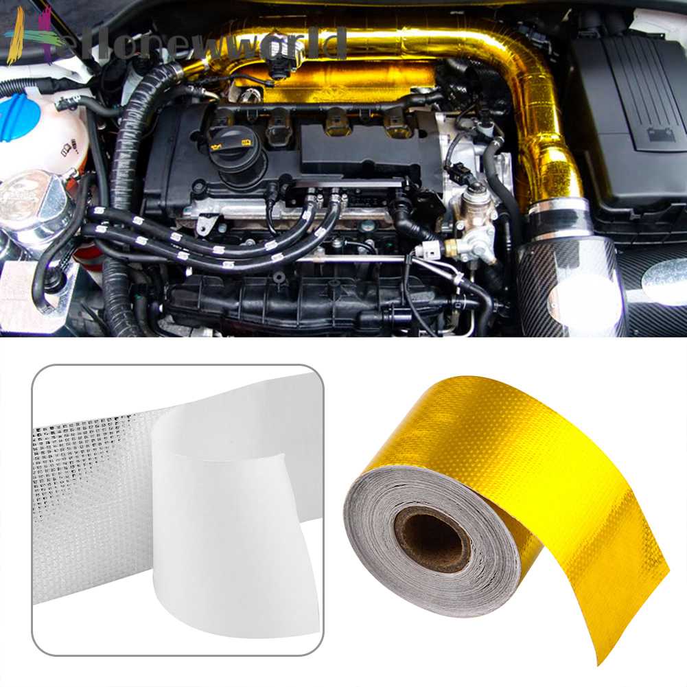 Cuộn Băng Keo Cách Nhiệt Màu Vàng 33ft x 2 inch Chuyên Dụng Cho Ống Xả Khí