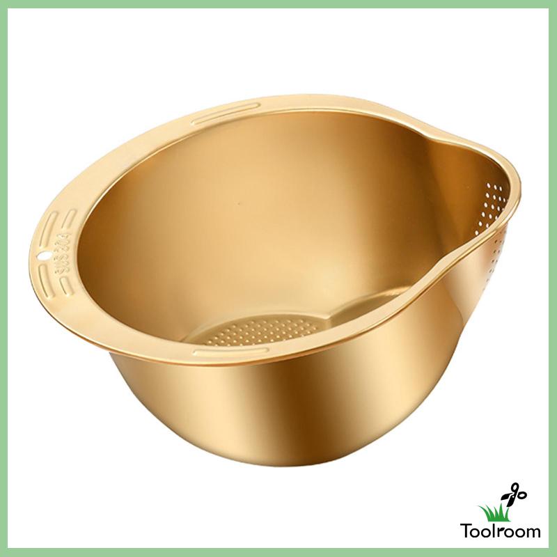 Tô Bằng Thép Không Gỉ Để Rửa Rau Củ Tiện Dụng Và Bền