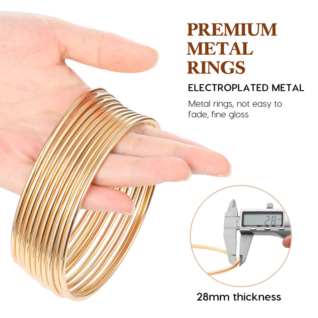 Bộ 10 Vòng Kim Loại Tự Làm Dreamcatcher