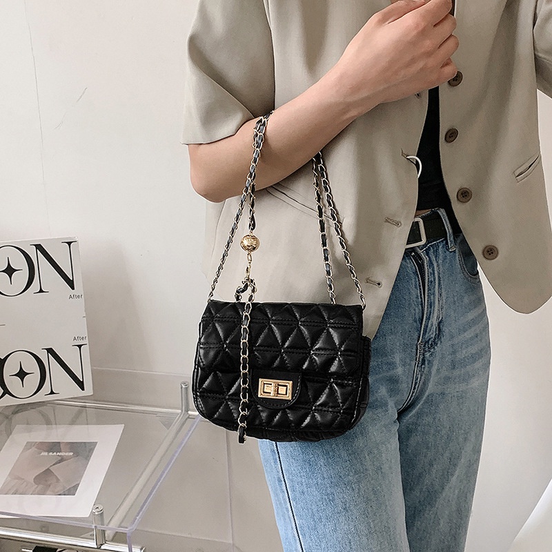 Túi XáchJ ASMIN NOIR Da PU Vân Da Cá Sấu Phối Dây Xích Nhỏ Nhắn Thời Trang Dành Cho Nữ