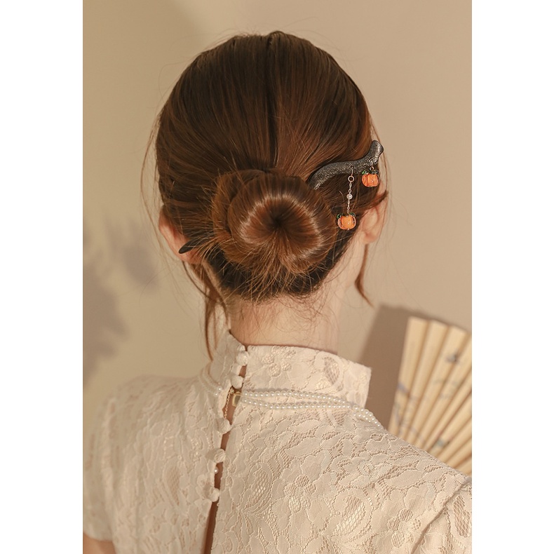 Trâm Cài Tóc Bằng Gỗ Cao Cấp Phong Cách Hanfu Cổ Điển Cho Nữ