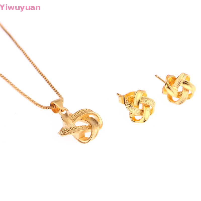 Bộ 3 Vòng cổ + Bông Tai Hình Học Thời Trang Cho Nữ Mới