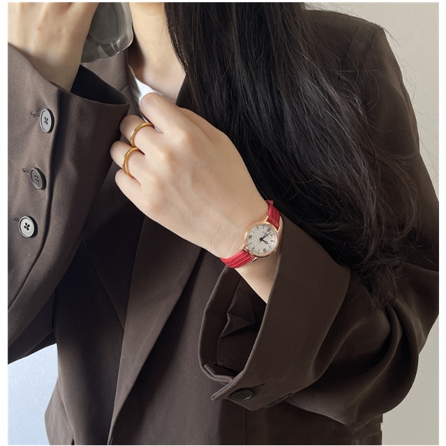 Popkozzi New Korean Fashion Retro Quartz Women's Watch