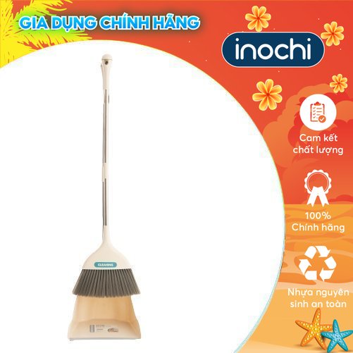 Bộ chổi và ky cao Inochi màu Trắng sữa