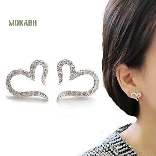 Bông Tai HìNh Tim ĐíNh Đá ThờI Trang