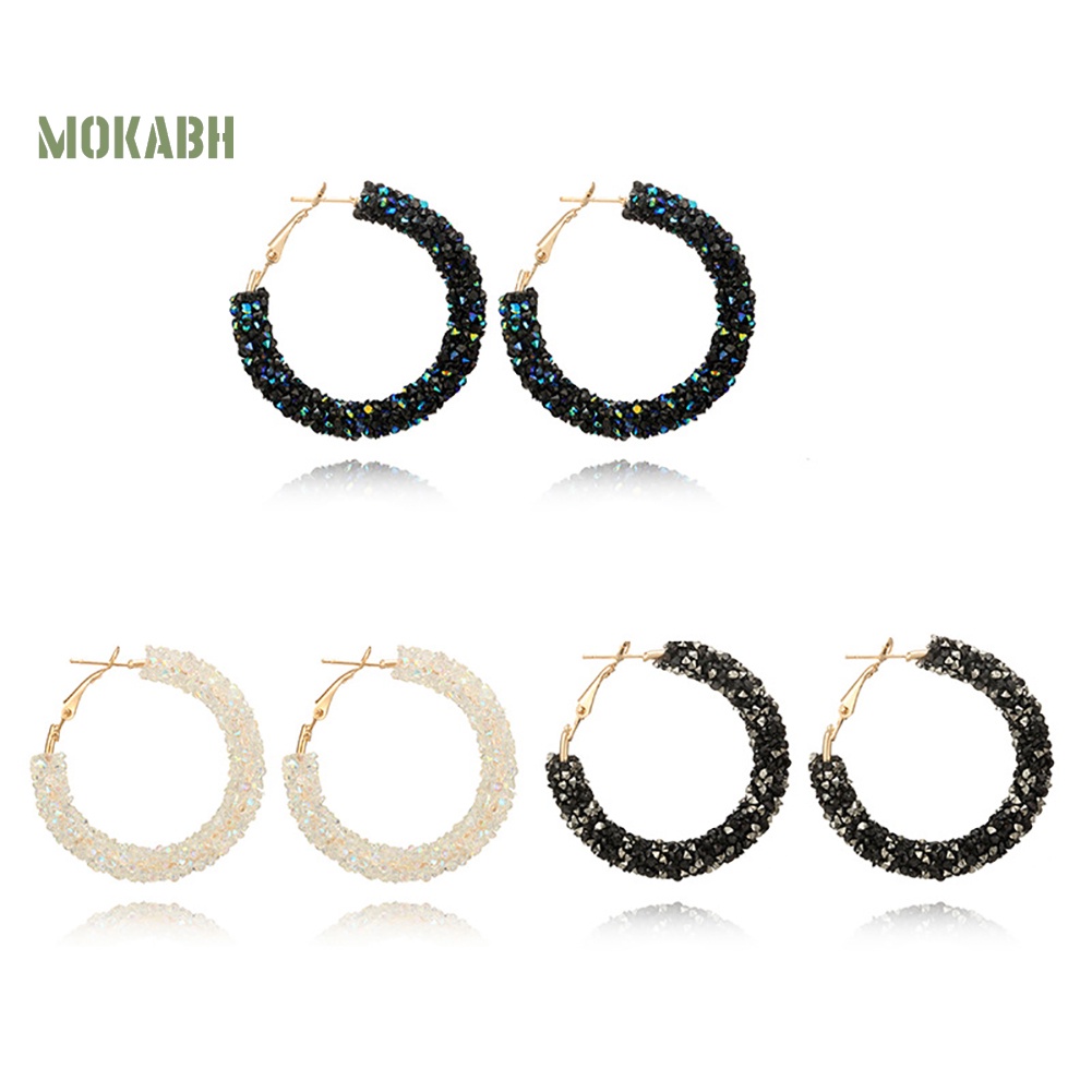 Bông Tai Hình Tròn Thiết Kế Tinh Tế Thời Trang Cho Nữ