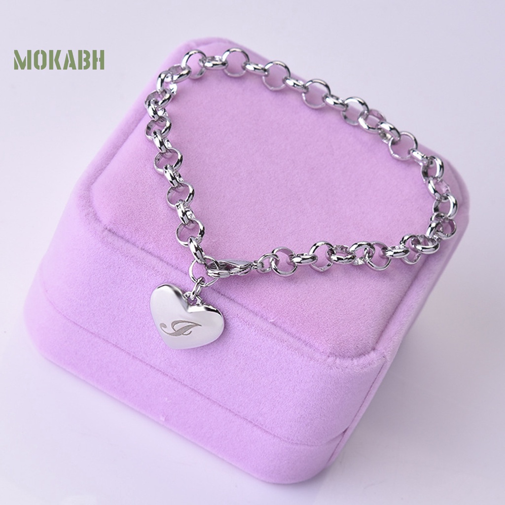 Vòng Đeo Tay Mặt 26 Chữ Cái Thời Trang Nữ Tính