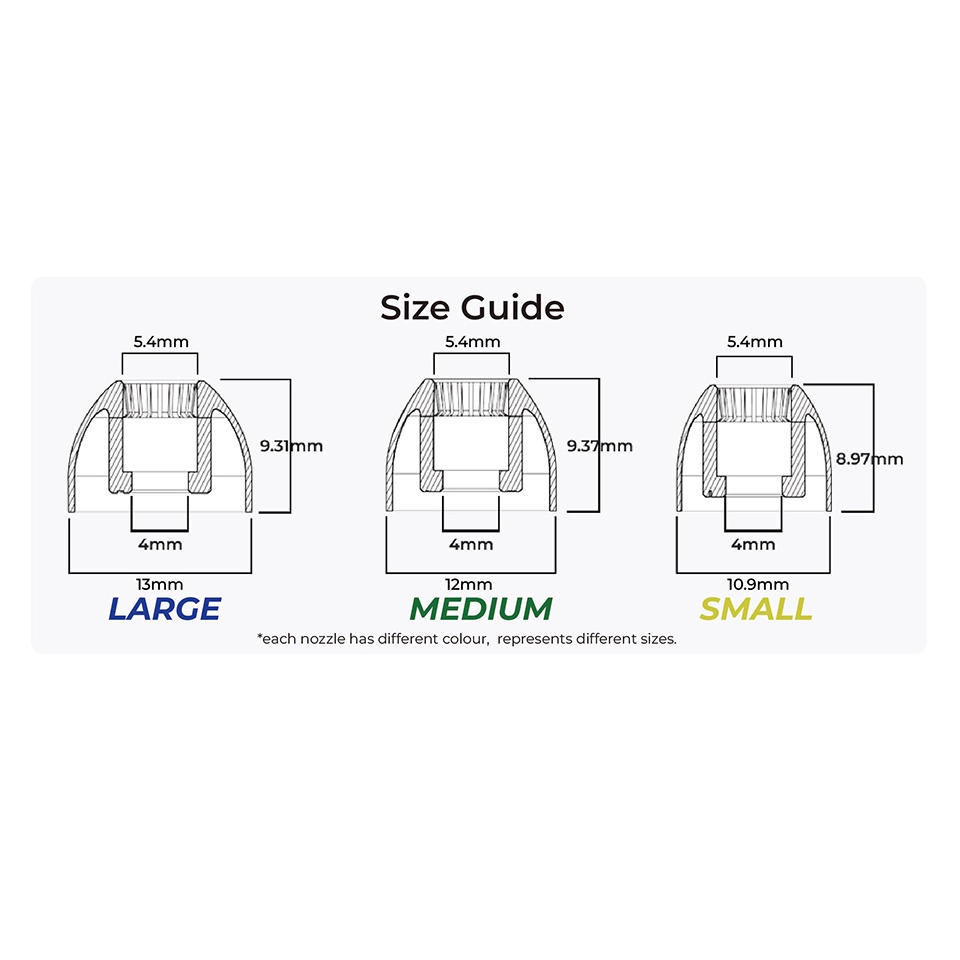 Nút Bịt Tai Bằng Silicone Cách Âm Cho WANER Princess Changle MK4 IEM