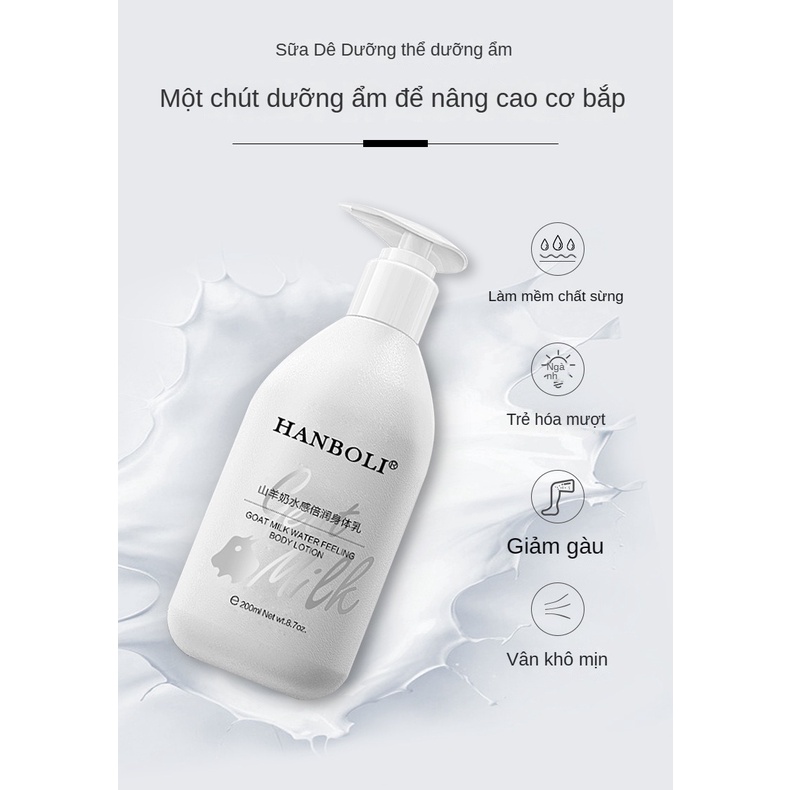 Sữa Dưỡng Thể Sữa Dê Hanboli Dưỡng Ẩm Cho Nam Và Nữ