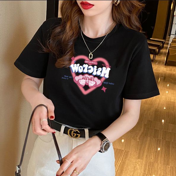 Áo Thun Nữ Ngắn Tay Dáng Rộng Phong Cách Mới