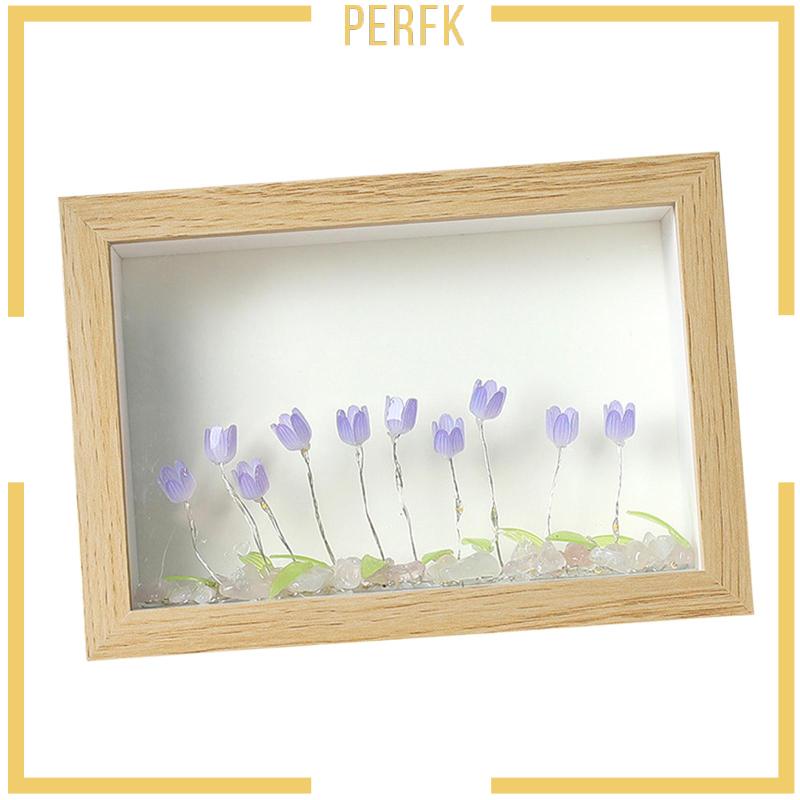 Khung Ảnh Bằng Gỗ 6inch Có Đèn Ngủ Tiện Dụng DIY