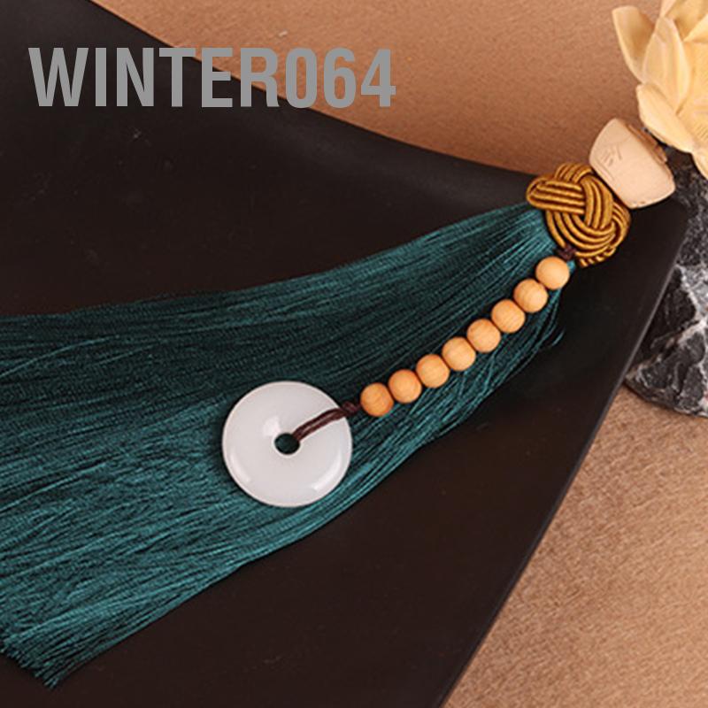 Winter064 Xe Ô Tô Mặt Dây Chuyền Trang Trí Chạm Khắc Hoa Sen Gương Chiếu Hậu Treo Vật Kiểu Dáng Phụ Kiện May Mắn