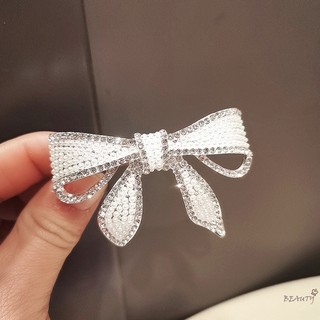 Set 2 Kẹp Tóc Nơ Đính Đá Phong Cách Hàn Quốc