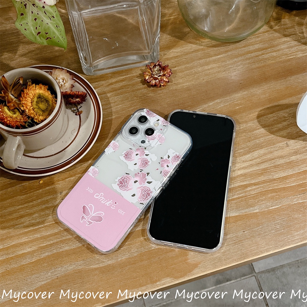 Ốp ĐiệN ThoạI HọA TiếT Hoa BướM Cho iPhone 11 12 13 14 Pro Max X Xr Xs 8 7 6 Plus SE 2020