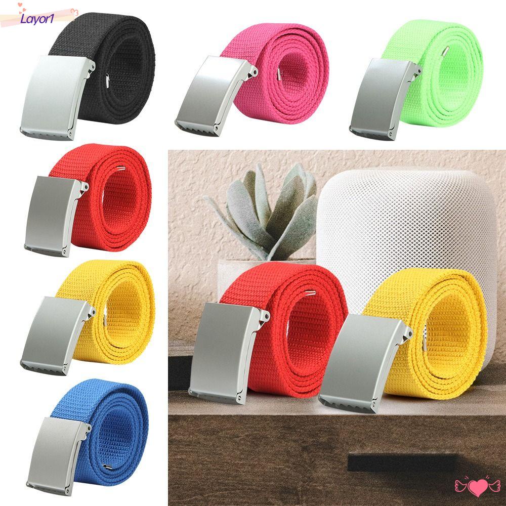 Thắt Lưng Khóa Kim Loại LAYOR1 Thời Trang Cho Nam Nữ