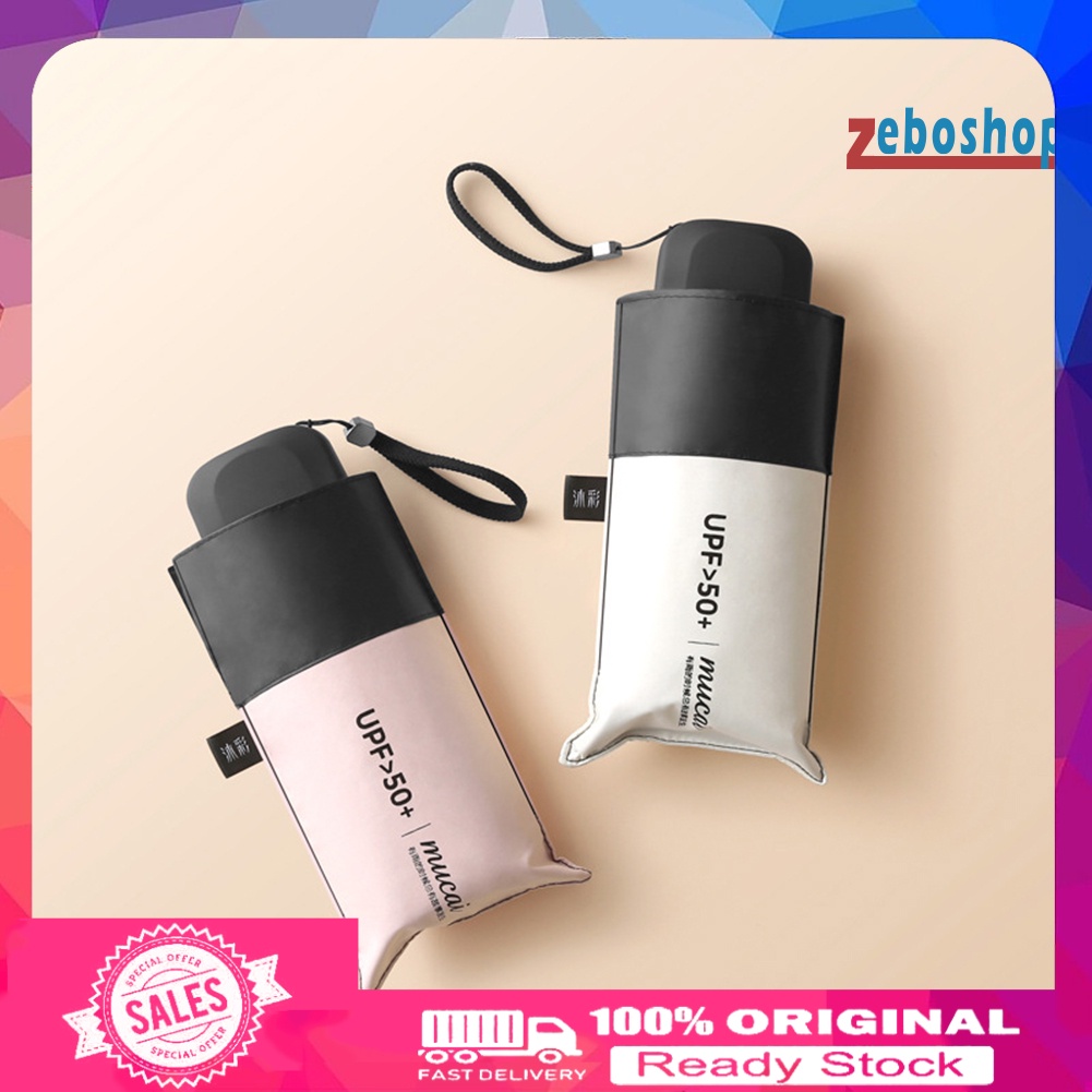 Dù Gấp 5 Khúc Mini Chống Tia UV / Nước / Gió Tiện Dụng Cho Nữ