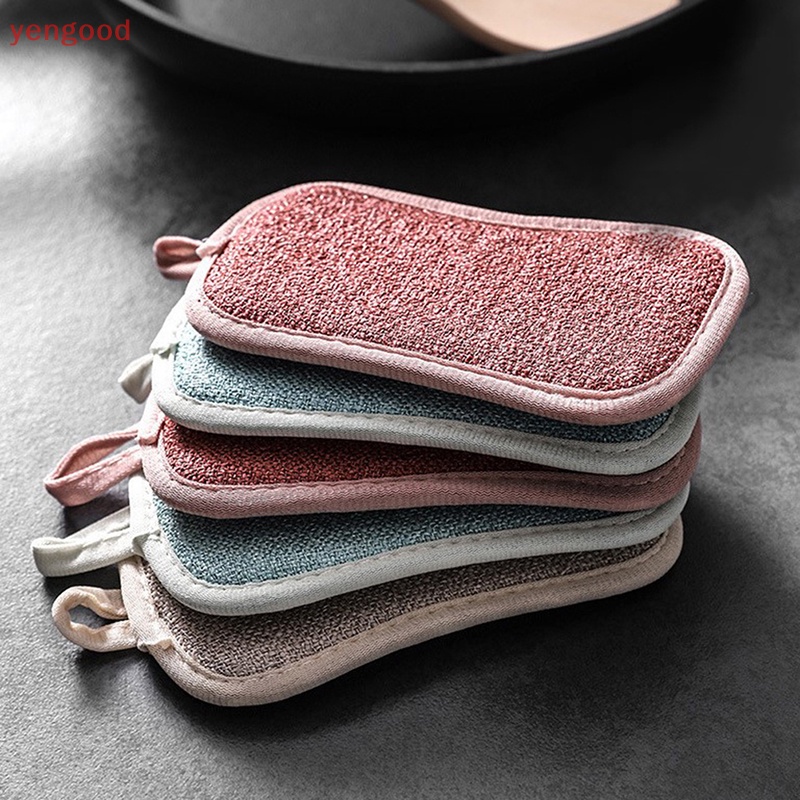 Set 1 / 4 Mút Rửa Chén Hai Mặt Có Thể Tái Sử Dụng Tiện Lợi