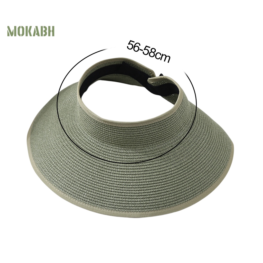 Nón Rộng Vành Hở Chóp Chống Tia UV Màu Sắc Đơn Giản Thoải Mái Dành Cho Nữ