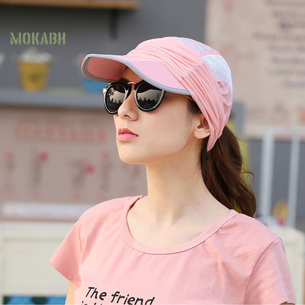 Mũ Lưỡi Trai Có Tấm Che Mặt Chống Tia UV Có Thể Gấp Gọn Dùng Khi Đi Du Lịch Ngoài Trời