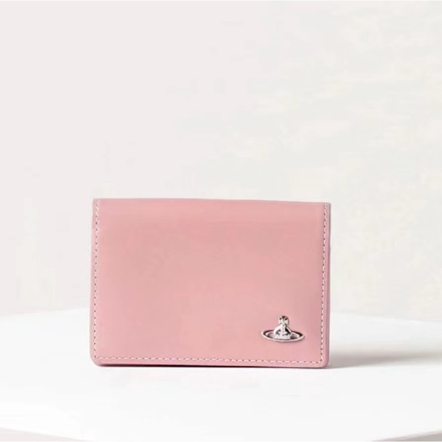 Ví Da Bò Cỡ Lớn Đựng Thẻ Vivienne Westwood Saturn