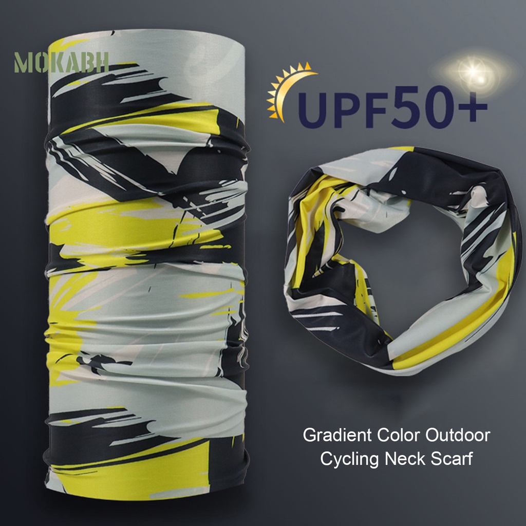 [Mok Abh] Khăn Choàng Cổ Co Giãn Thoáng Khí Chống Bụi Chống Tia UV Họa Tiết Rằn Ri Dùng Đi Xe Đạp / Câu Cá