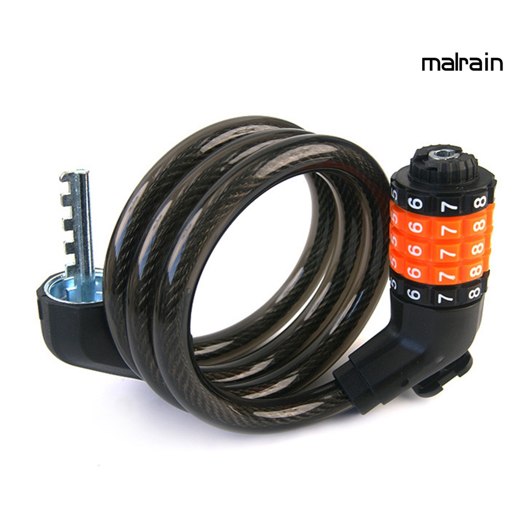 Khóa Xe Đạp Bằng ABS Năm Mật Khẩu Độ Bền Cao Chống Nước Chống Trộm