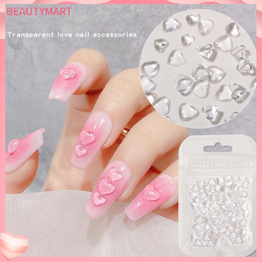 Bộ 100 Phụ Kiện Trang Trí Móng Tay 3D Xinh Xắn Ốp